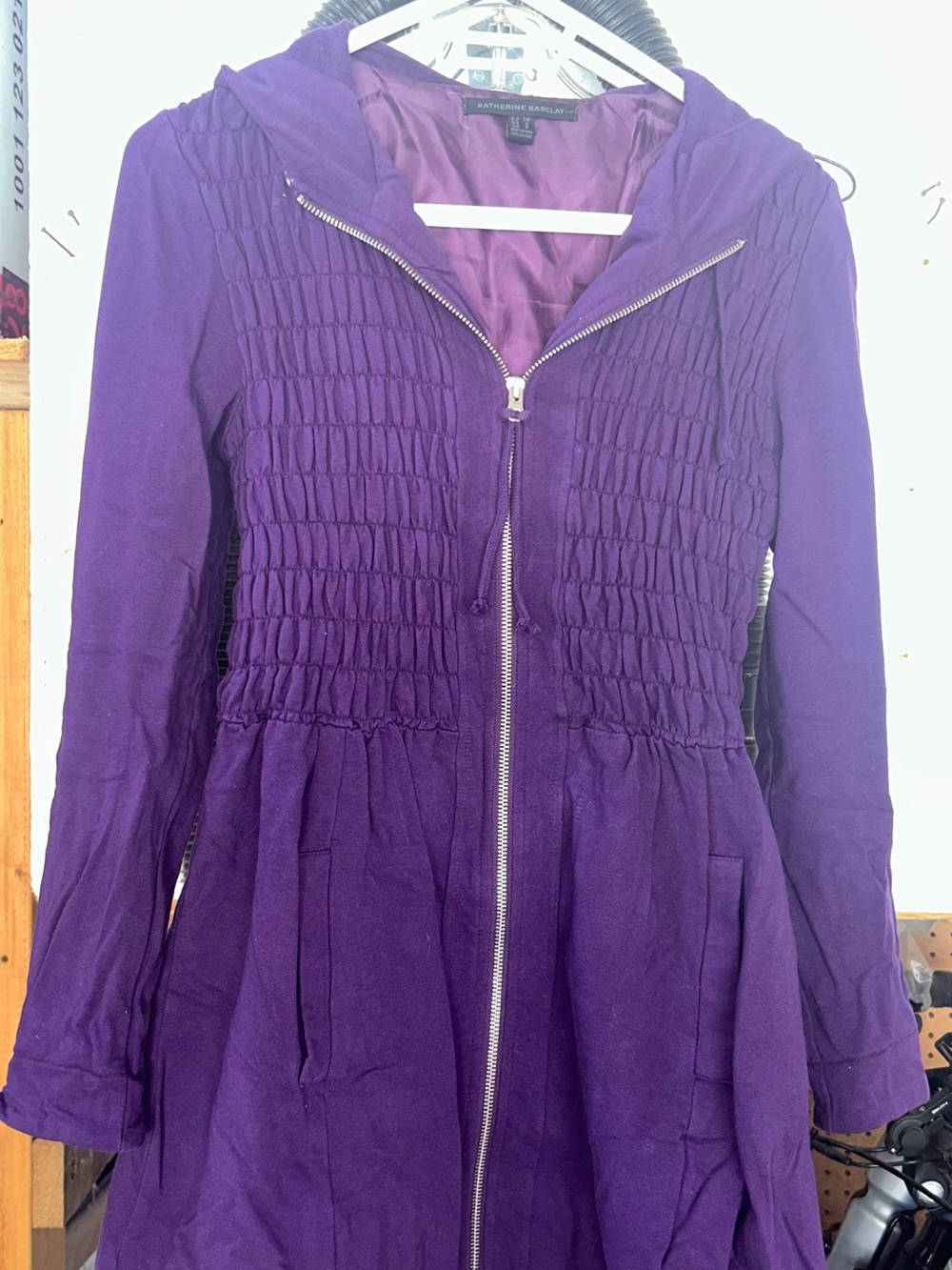 Vintage Katherine Barclay Deep Purple Lined Jacket